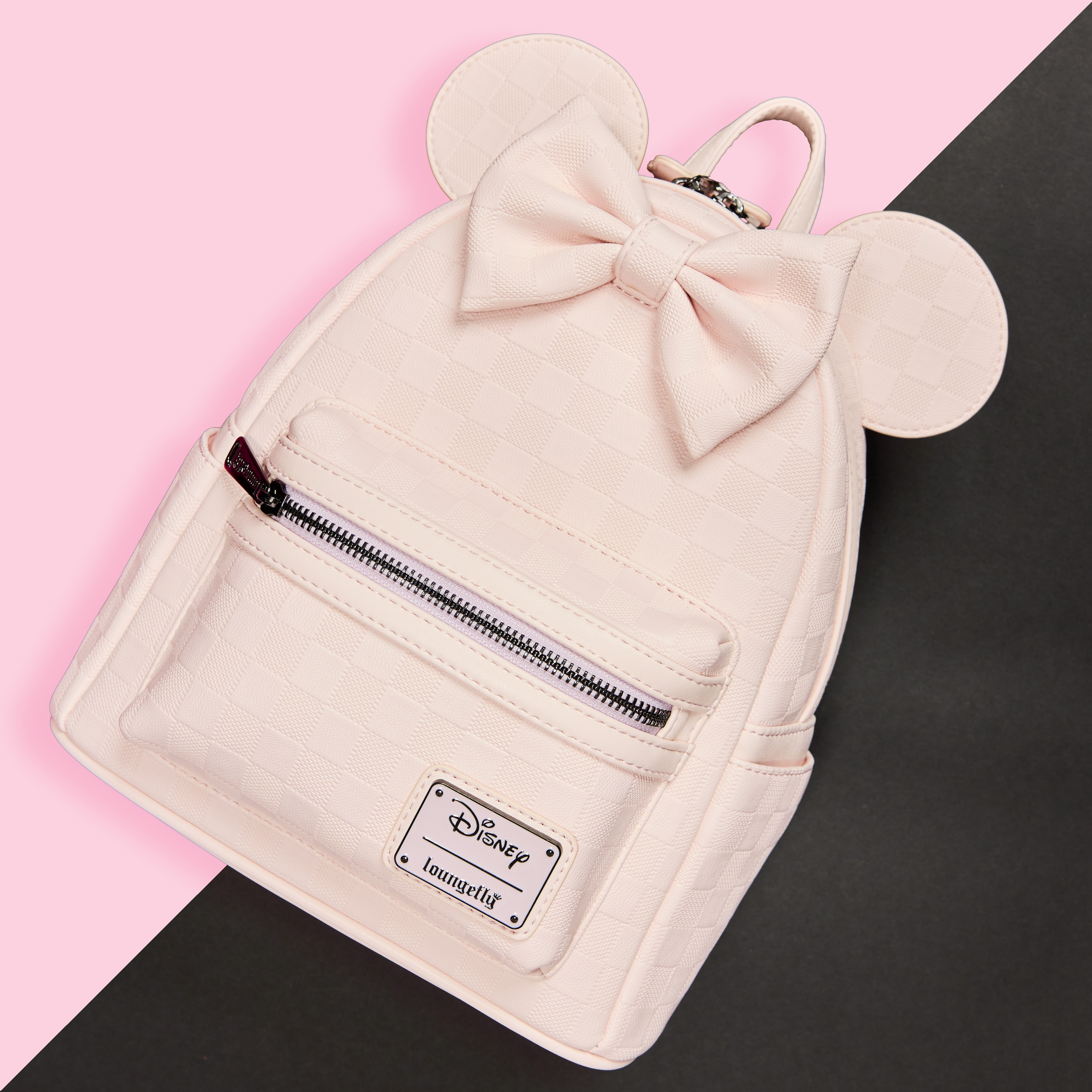 Minnie Mouse Checkered Texture Mini Backpack - Image 2