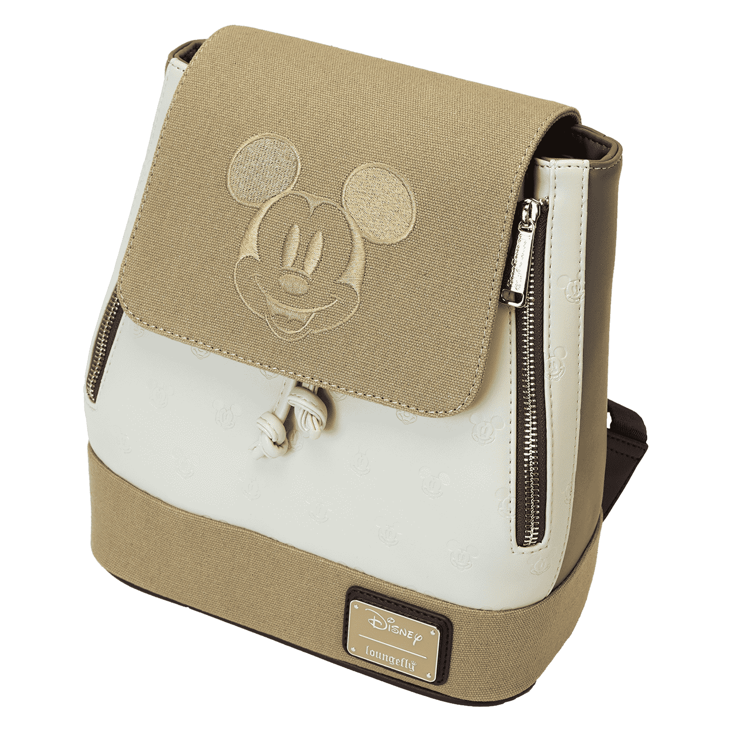 Mickey & Friends Canvas All-Over Print Drawstring Bucket Mini Backpack - Image 5
